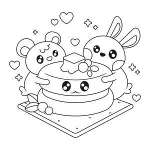 Desenho kawaii para colorir 12