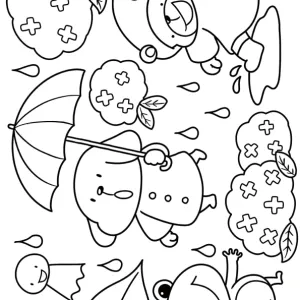 Desenho kawaii para colorir 14