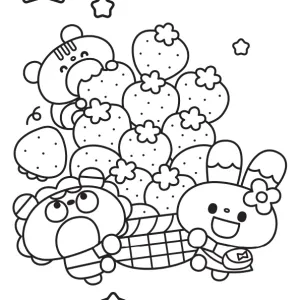 Desenho kawaii para colorir 17