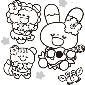 Desenho kawaii para colorir 23