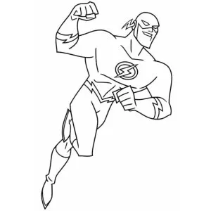 Desenho do Flash para colorir 12