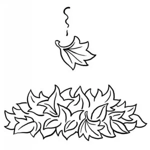 Desenho de folha para colorir 14