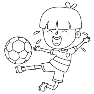 Desenho de jogador de futebol para colorir 35