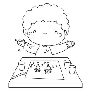 Desenho de escola para colorir 1