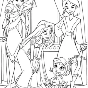 Desenho de princesa para colorir 31