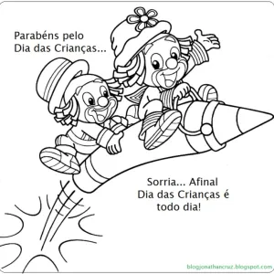 Desenho do Dia da Criança para colorir 3