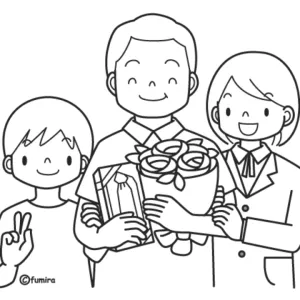 Desenho do Dia do Pai para colorir 1
