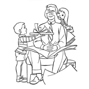 Desenho do Dia do Pai para colorir 2