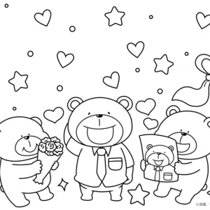 Desenho do Dia do Pai para colorir 4