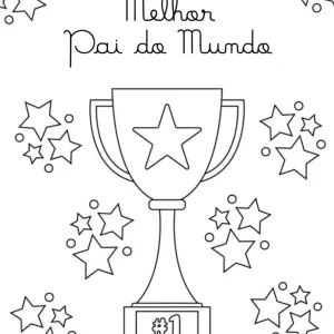 Desenho do Dia do Pai para colorir 6