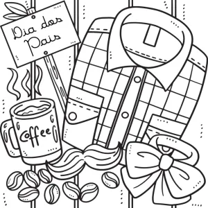 Desenho do Dia do Pai para colorir 8