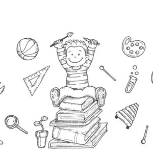 Desenho de escola para colorir 5