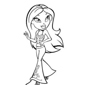 Desenho das Bratz para colorir 1
