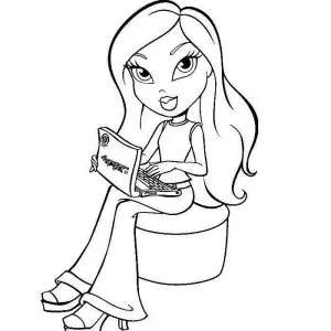 Desenho das Bratz para colorir 3
