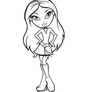 Desenho das Bratz para colorir 4