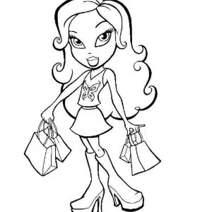 Desenho das Bratz para colorir 5