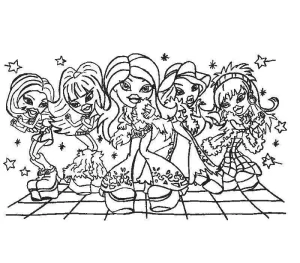 Desenho das Bratz para colorir 6