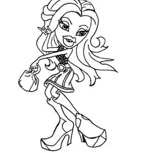 Desenho das Bratz para colorir 8