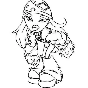 Desenho das Bratz para colorir 9