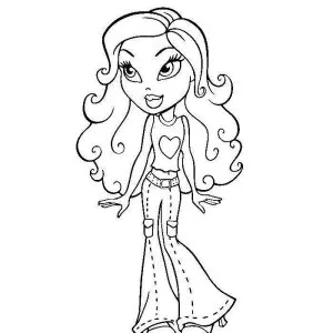 Desenho das Bratz para colorir 10