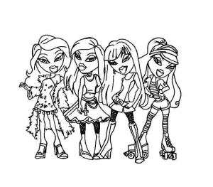 Desenho das Bratz para colorir 11