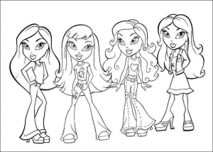 Desenho das Bratz para colorir 12