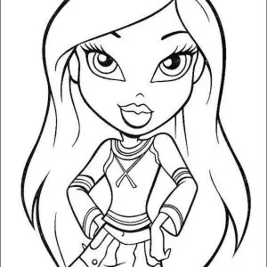 Desenho das Bratz para colorir 13