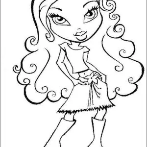 Desenho das Bratz para colorir 14