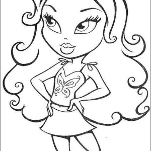 Desenho das Bratz para colorir 15