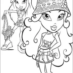 Desenho das Bratz para colorir 16