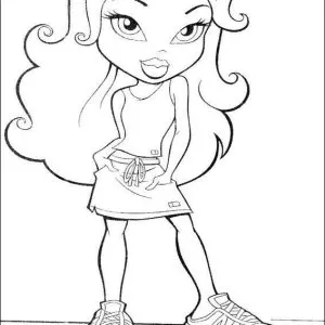 Desenho das Bratz para colorir 19