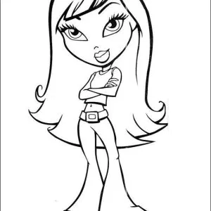 Desenho das Bratz para colorir 20
