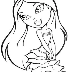 Desenho das Bratz para colorir 22