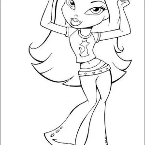 Desenho das Bratz para colorir 23
