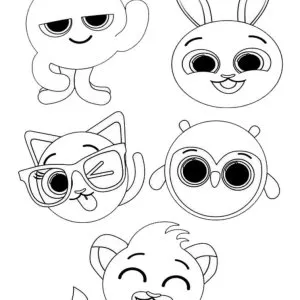 Desenho dos Bolofofos para colorir 2