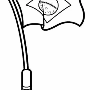 Desenho de bandeira para colorir 12