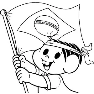 Desenho de bandeira para colorir 13