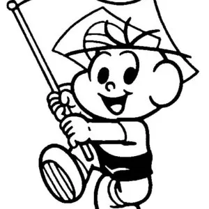 Desenho de bandeira para colorir 14