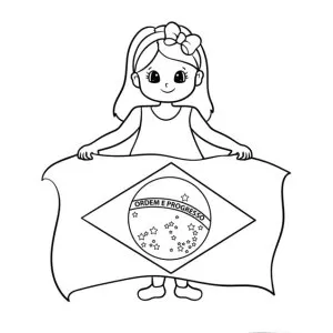 Desenho de bandeira para colorir 17