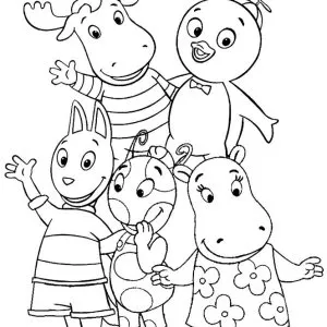 Desenho dos Backyardigans para colorir 1