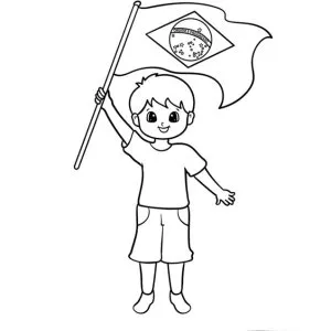 Desenho de bandeira para colorir 20