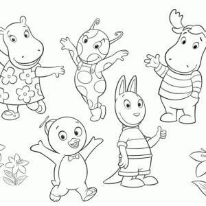 Desenho dos Backyardigans para colorir 2
