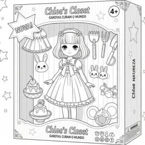 Desenho de boneca para colorir 8