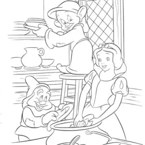 Desenho da Branca de Neve para colorir 26