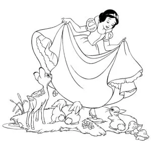 Desenho da Branca de Neve para colorir 27