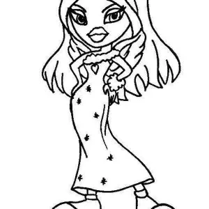 Desenho das Bratz para colorir 28
