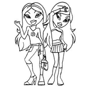 Desenho das Bratz para colorir 30