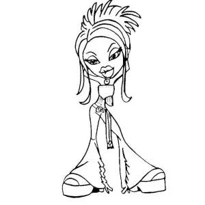 Desenho das Bratz para colorir 33