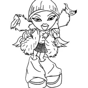 Desenho das Bratz para colorir 35