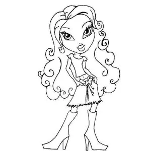 Desenho das Bratz para colorir 36